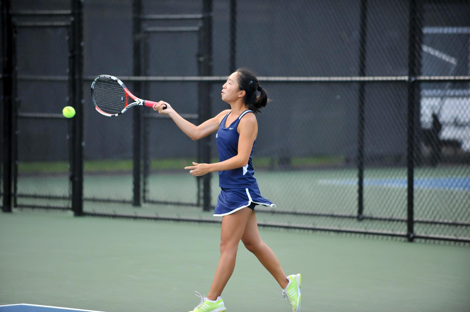 TENNIS POSTS 9-0 VICTORY OVER SIMMONS