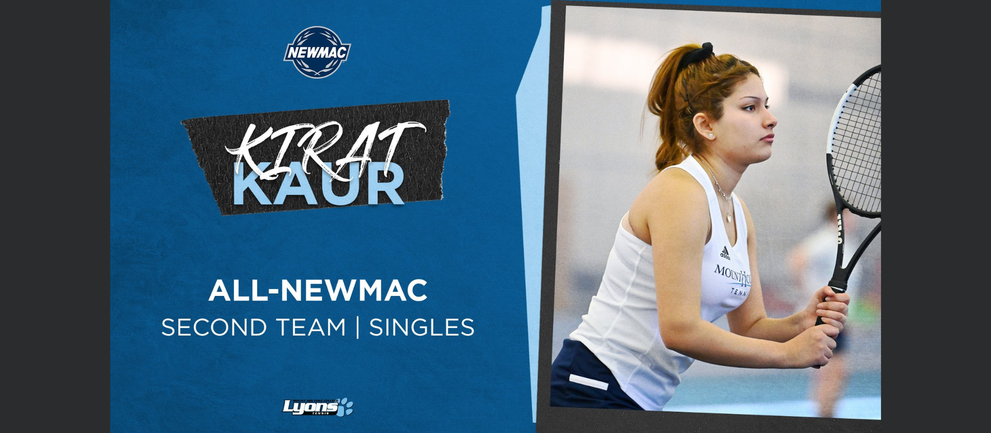 Kaur receives All-NEWMAC honors in singles