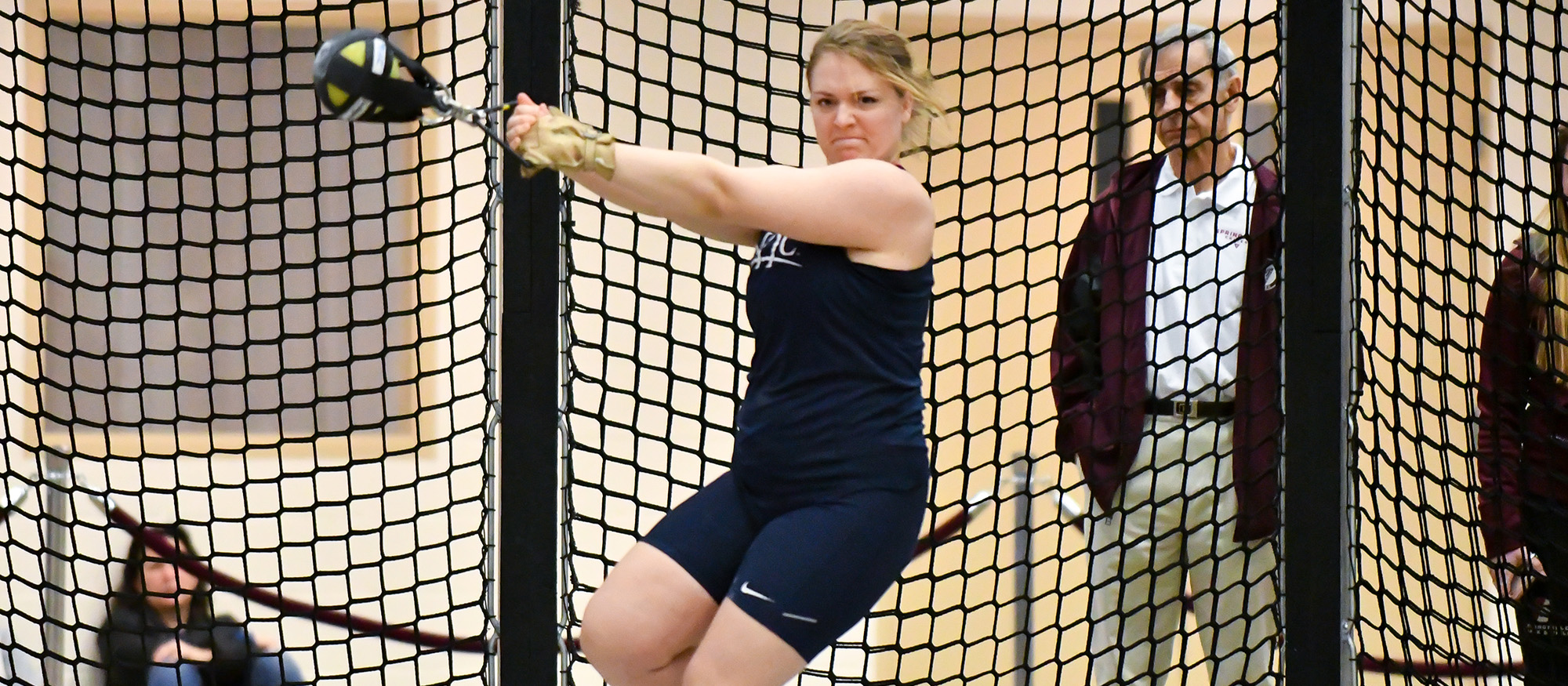 Action photo of Lyons track & field athlete, Julia Hecking.