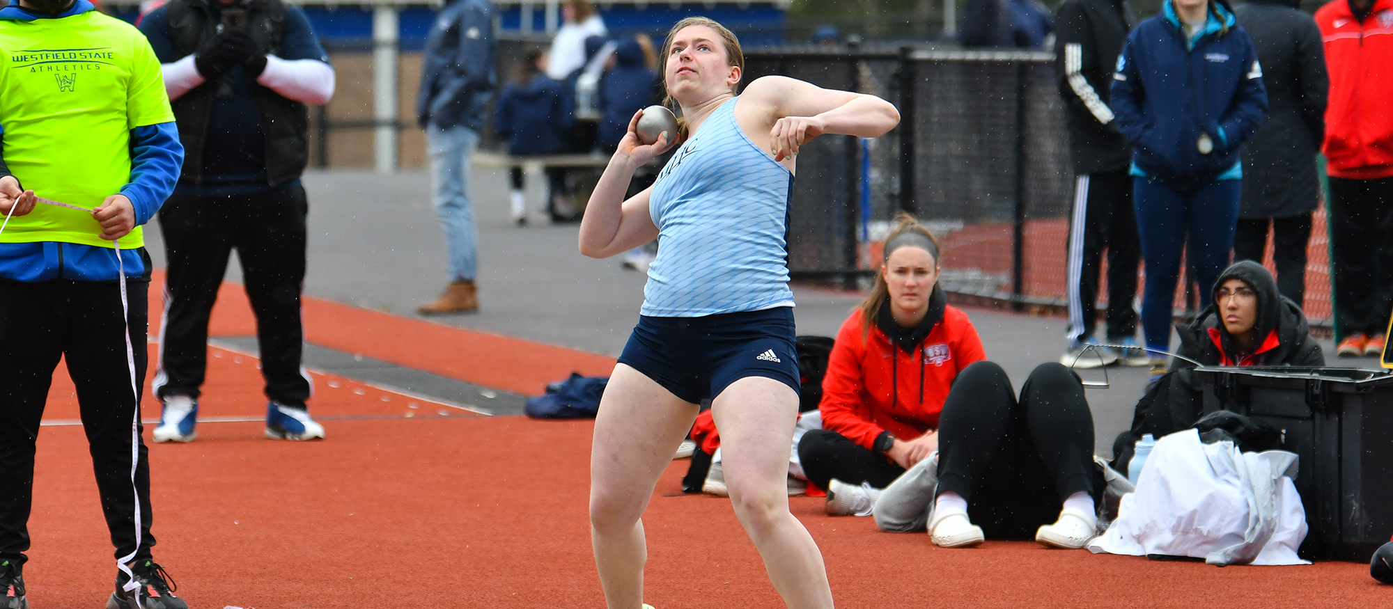 Emma Doyle placed in the top four in both the shot put and discus throw at the Amherst Spring Fling on April 8, 2023. (RJB Sports file photo)