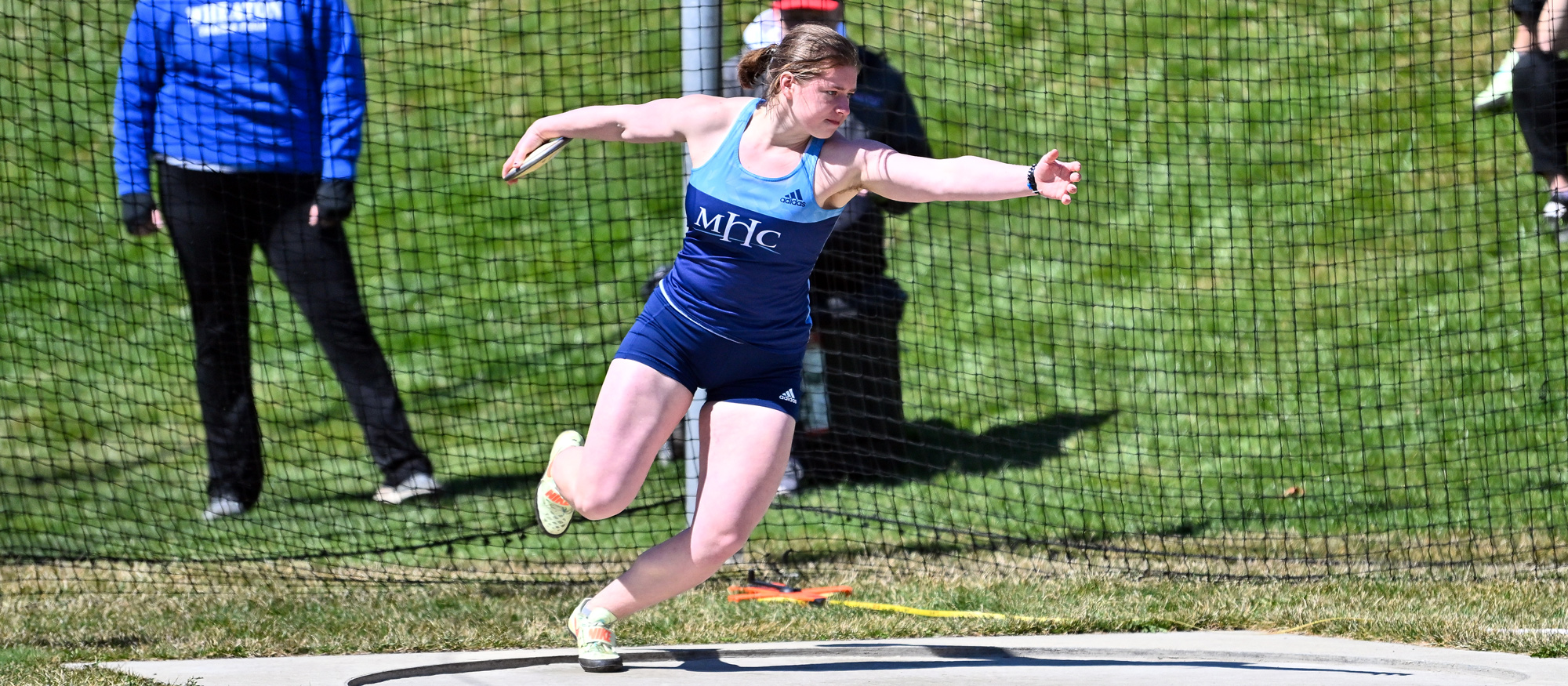 Emma Doyle placed 16th in the discus throw at the New England Division III Outdoor Championships at Springfield College on May 6, 2023. (RJB Sports file photo)