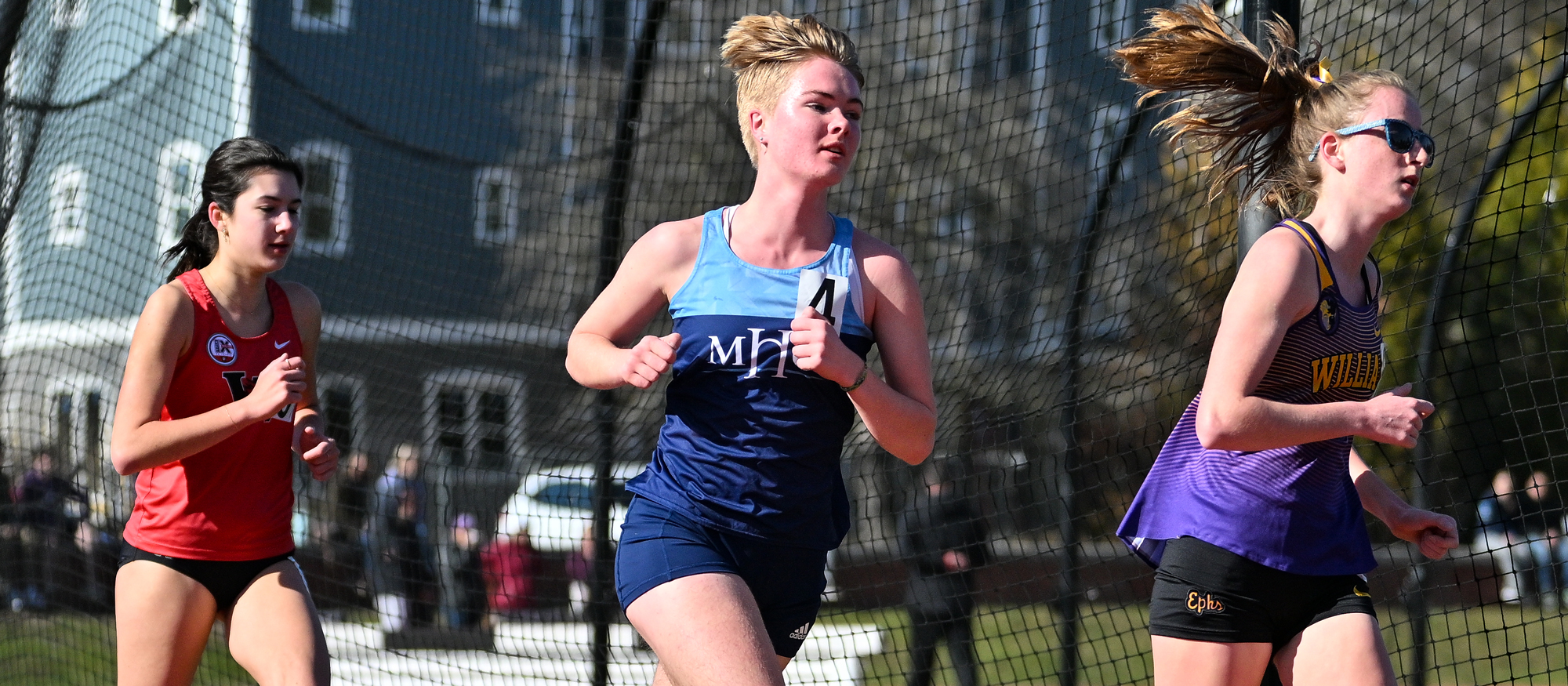 Tessa Lancaster finished third out of nine runners in the 3,000-meter steeplechase at the Silfen Invitational on April 14, 2023, with a time of 11:50.87. (RJB Sports file photo)