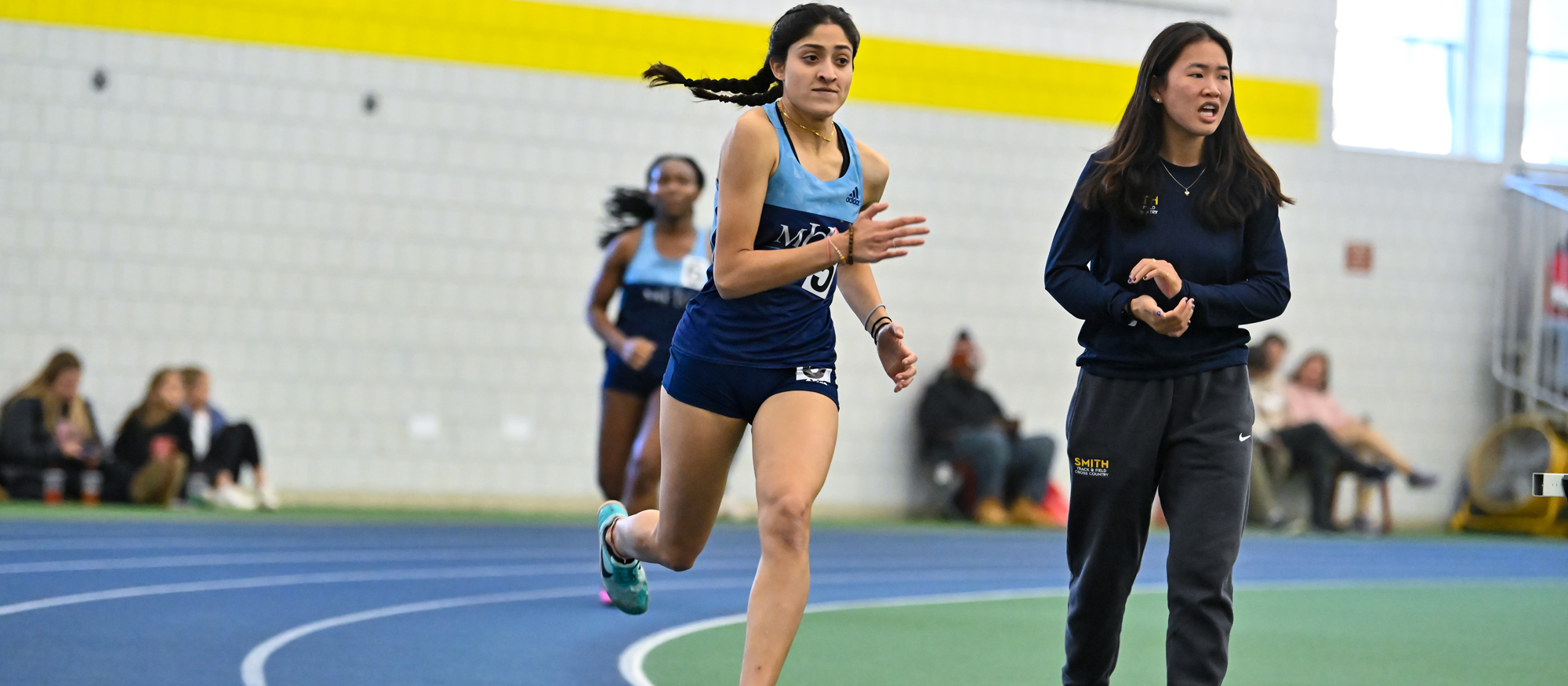 Anjali Phadnis had a personal record time of 1:08.63 in the 400 meters at the Middlebury Field and Track Meet on Feb. 10, 2024. (RJB Sports file photo)