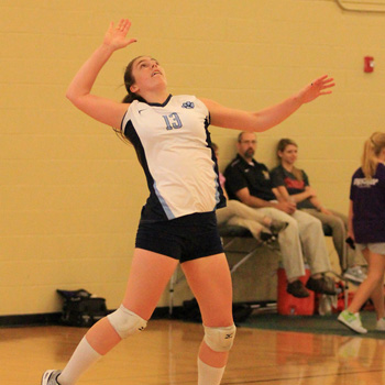 Volleyball Tripped Up During Day 1 of Seven Sisters Tournament