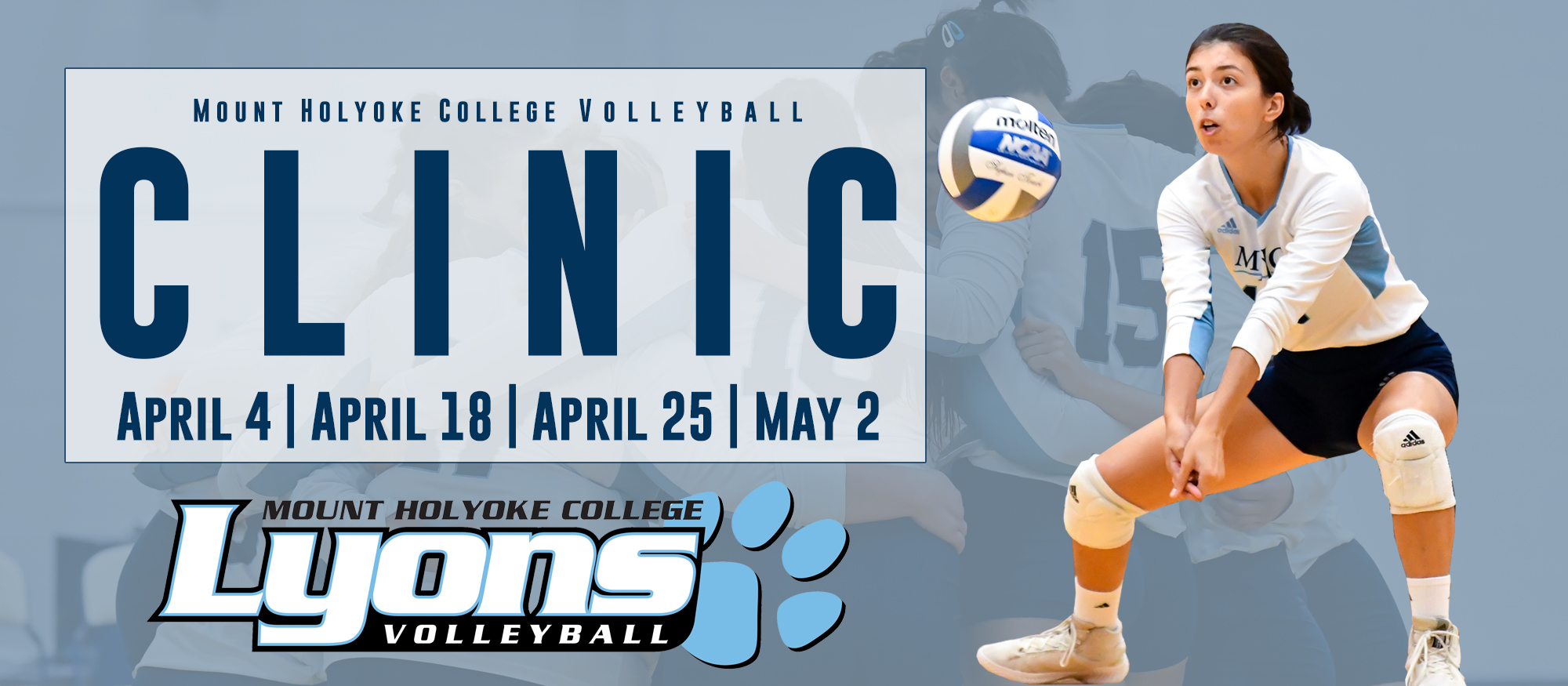 Volleyball to Host Clinics for Youth and Adults in April and May