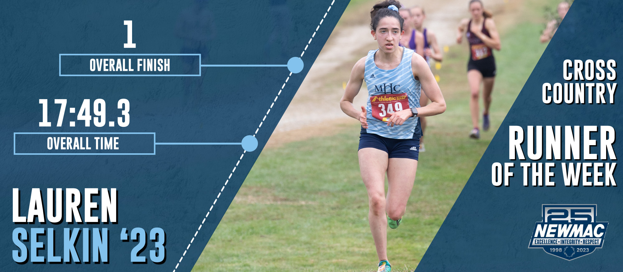 Selkin Collects NEWMAC Women's Cross Country Runner of the Week Honors