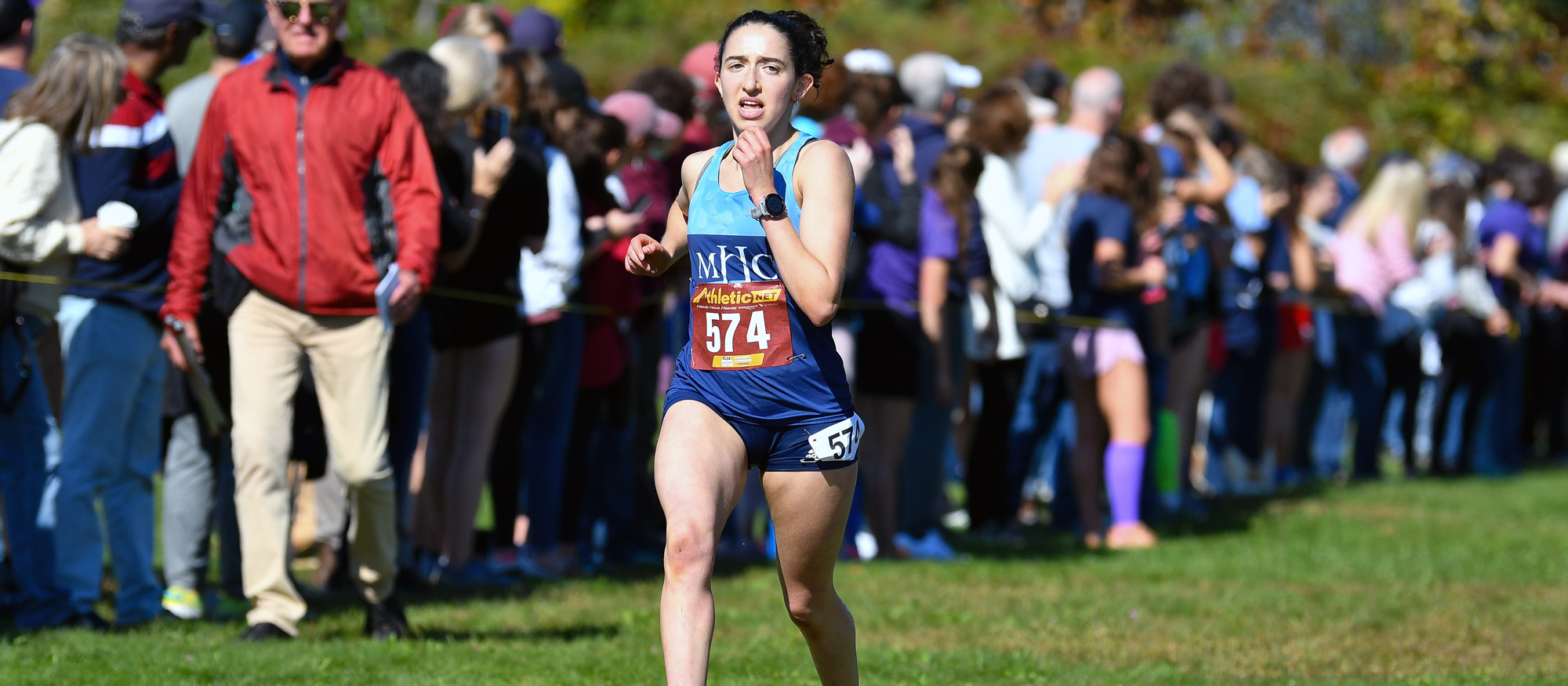 Lauren Selkin placed second out of 134 runners overall at the NEWMAC Cross Country Championships on Oct. 30, 2022 in Attleboro, Mass. (RJB Sports file photo)